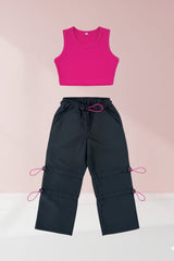 Set Milán Negro/Fucsia